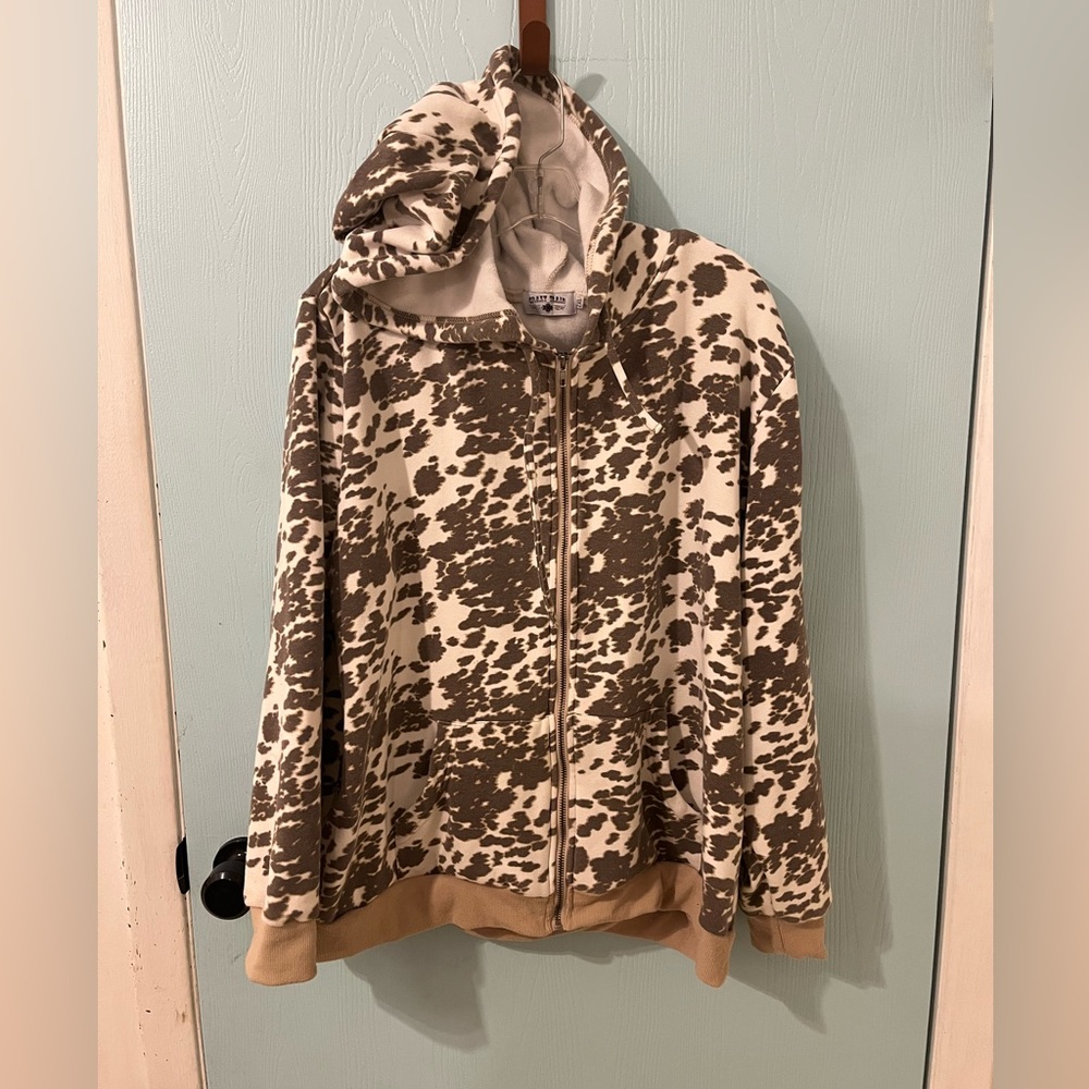 Crazy Train cow print jacket